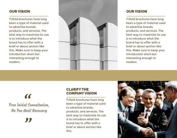 business,  promotion,  sale, Yellow Law Service Company  Brochure Template