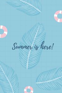season, summer time, swimming ring, Summer Greeting Pinterest Post Template