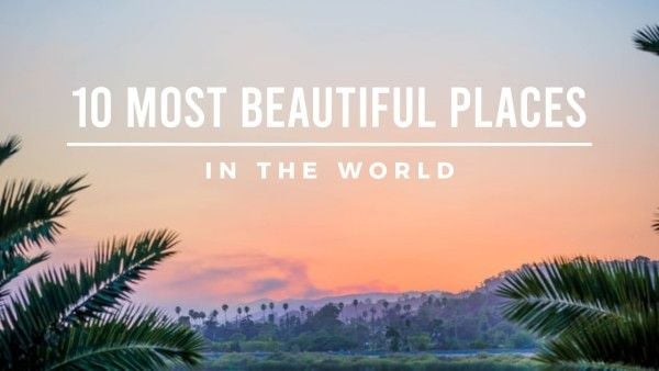 youtube end screen, end cards, end screen, Beautiful Places In The World Youtube Thumbnail Template