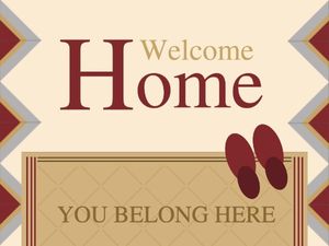 house, warm, move, Welcome Home Card Template