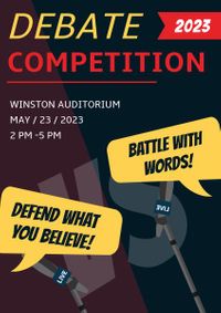 universities, club, game, University Debate Competition Event Poster Template