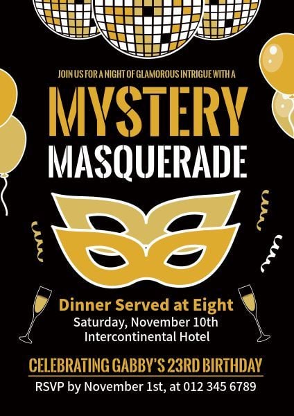 Grand Masquerade Party Poster