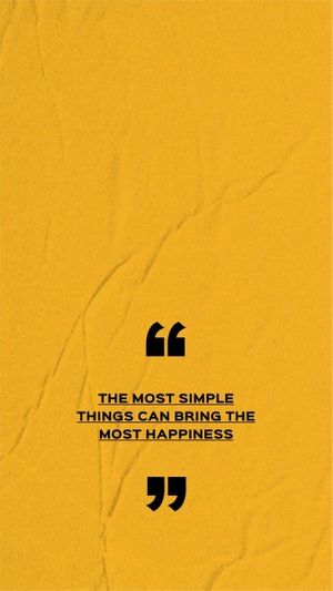 黄色の幸福の人生の引用 スマホ壁紙