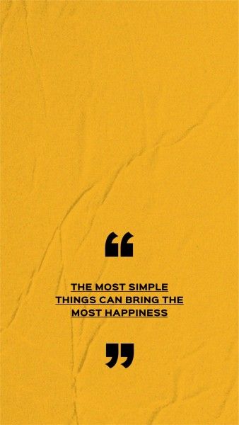 黄色幸福生活语录 手机壁纸