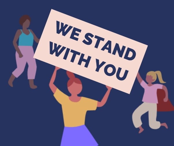 We Are Standing With You  Facebook Post