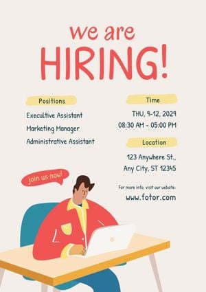 hiring poster template