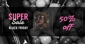  cover photo, black friday, sales, Super Sale Facebook Event Cover Template