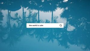 calm, coconut tree, coconut palm, Blue Lifestyle Quote Youtube Channel Art Template