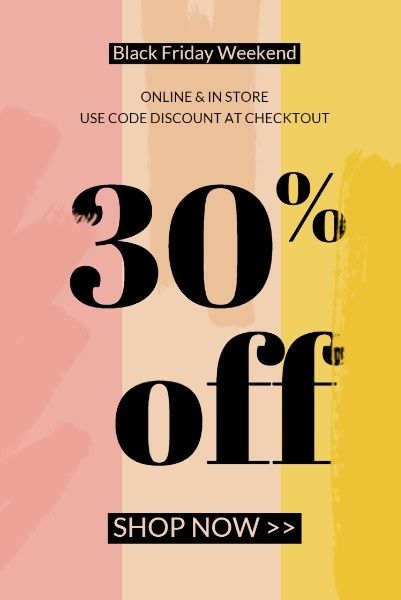 promotion, retail, commodity, Pink And Orange Black Friday Sale Pinterest Post Template