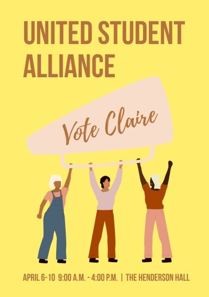 Yellow United Students Alliance Poster