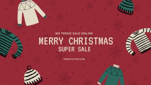 Christmas Clothes Sales Youtube Channel Art