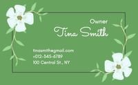 Green Landscaping Service Business Card
