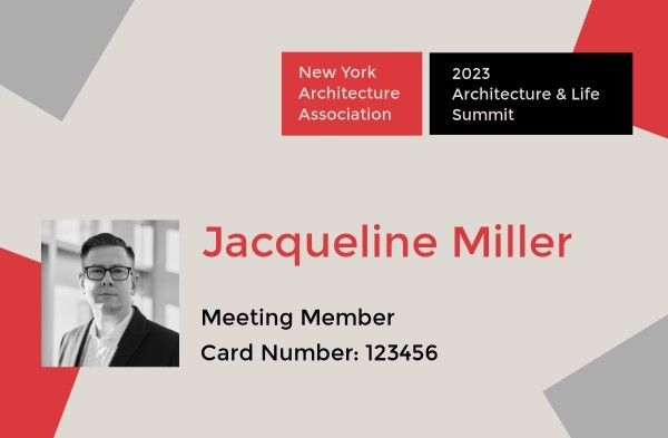membership card, cards, id number, Architecture Association Membership ID Card Template