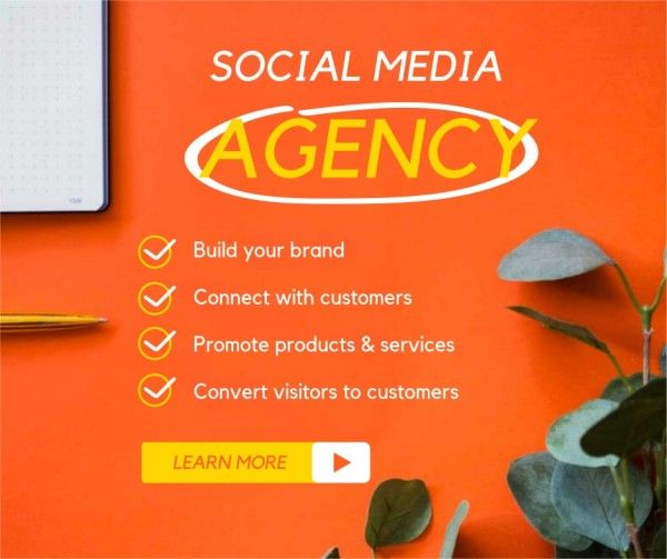 Orange Social Media Agency Facebook Post