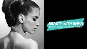 women, woman, girl, Black And White Beauty Hacks Channel Banner Youtube Channel Art Template