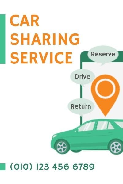 location, business, ecomony, Car Sharing Service Pinterest Post Template