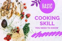 food, skill, life, Purple Cook With Me Blog Title Template