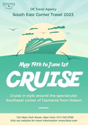 Green Cruise Travel Poster