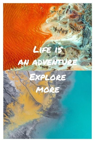 explore, journey, tour, Collage Adventure Travel Pinterest Post Template