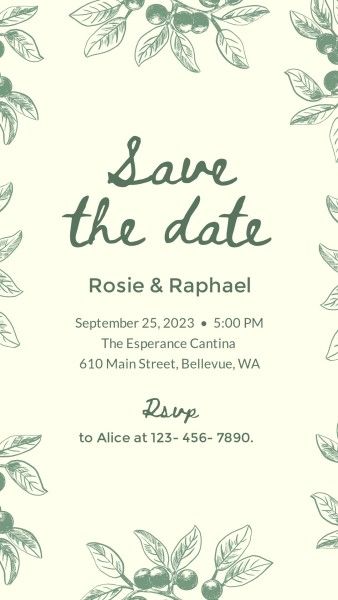 save the date, party, celebration, Will You Come To Our Wedding Instagram Story Template