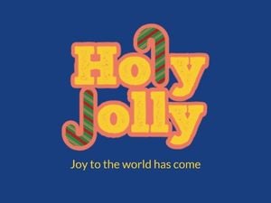 Holy Jolly Christmas Card