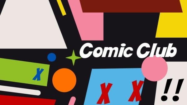 漫画俱乐部 Youtube 频道艺术模板 Youtube频道封面