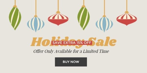 Christmas Holiday Sale Banner Ads Twitter Post