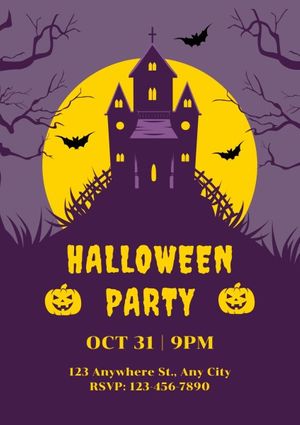 holiday, celebration, event, Halloween Party Poster Template