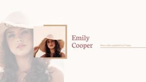 woman, character, fashion, Cool Vlogger Youtube Channel Art Template