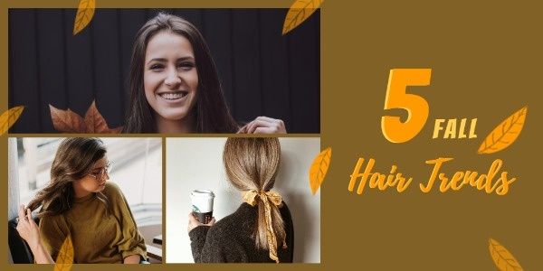 hairstyle, fashion, trendy, Hair Trends Twitter Post Template