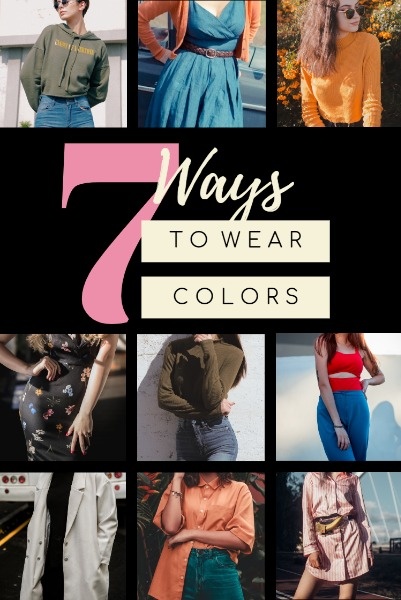 Colorful Wearing Fashion Pinterest Post