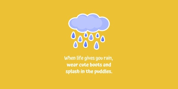 黄色の雨の引用 Twitter画像