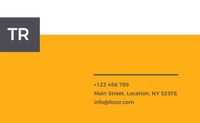 real estate, company, yellow white, Yellow And White Simple Realty Agency Business Card Template