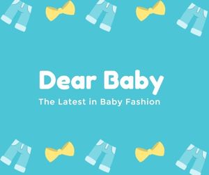 baby stuff, product, store, Blue Baby Clothes Sale Facebook Post Template