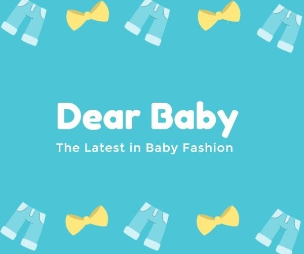 蓝色婴儿服装销售 Facebook帖子