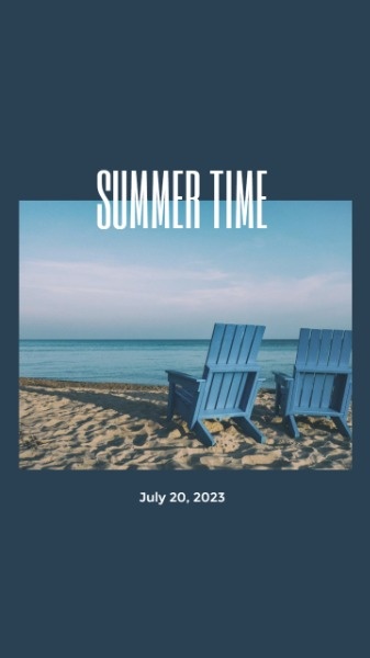 Blue Summer Time Mobile Wallpaper