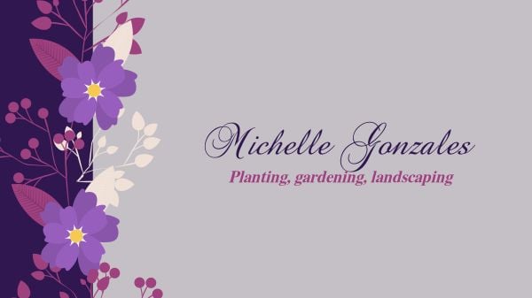 Purple Flower Gardening Banner Youtube Channel Art
