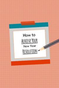 achieve, new start, determination, New Year's Resolution Pinterest Post Template