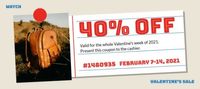 Red Valentine Sale Gift Certificate