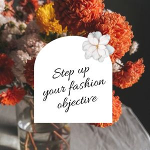 カスタマイズ可能な赤い花の服デザインブランドビルディングinstagram投稿のテンプレート Fotorデザインツール