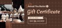 sale, store, shop, Black Flea Market  Gift Certificate Template