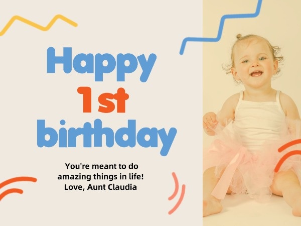 Little Baby Birthday Card Card