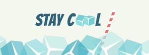 stay cool, season, inspiration, Summer Quote Facebook Cover Template