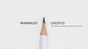 minimalist lifestyle, lfie, easy, Simpler Life Youtube Channel Art Template