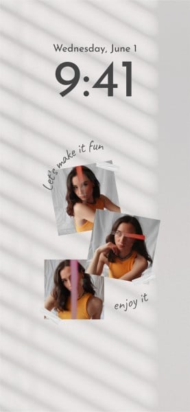 グレーのシンプルな写真のコラージュ