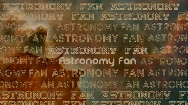 astronomy fan, space, star, Astronomy Youtube Channel Art Template