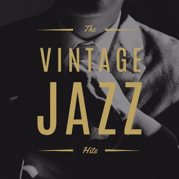 sing, singing, song, Vintage Jazz Album Cover Template