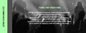 music festival, musical, live show, Summer Music Concert Ticket Template
