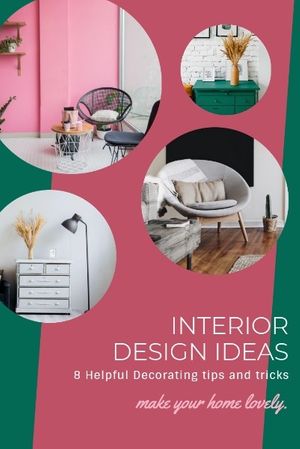 graphic design, house, decoration, Interior Design Ideas Pinterest Post Template