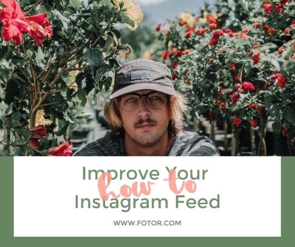 social media, promotion, online, How To Improve Your Instagram Feed Facebook Post Template